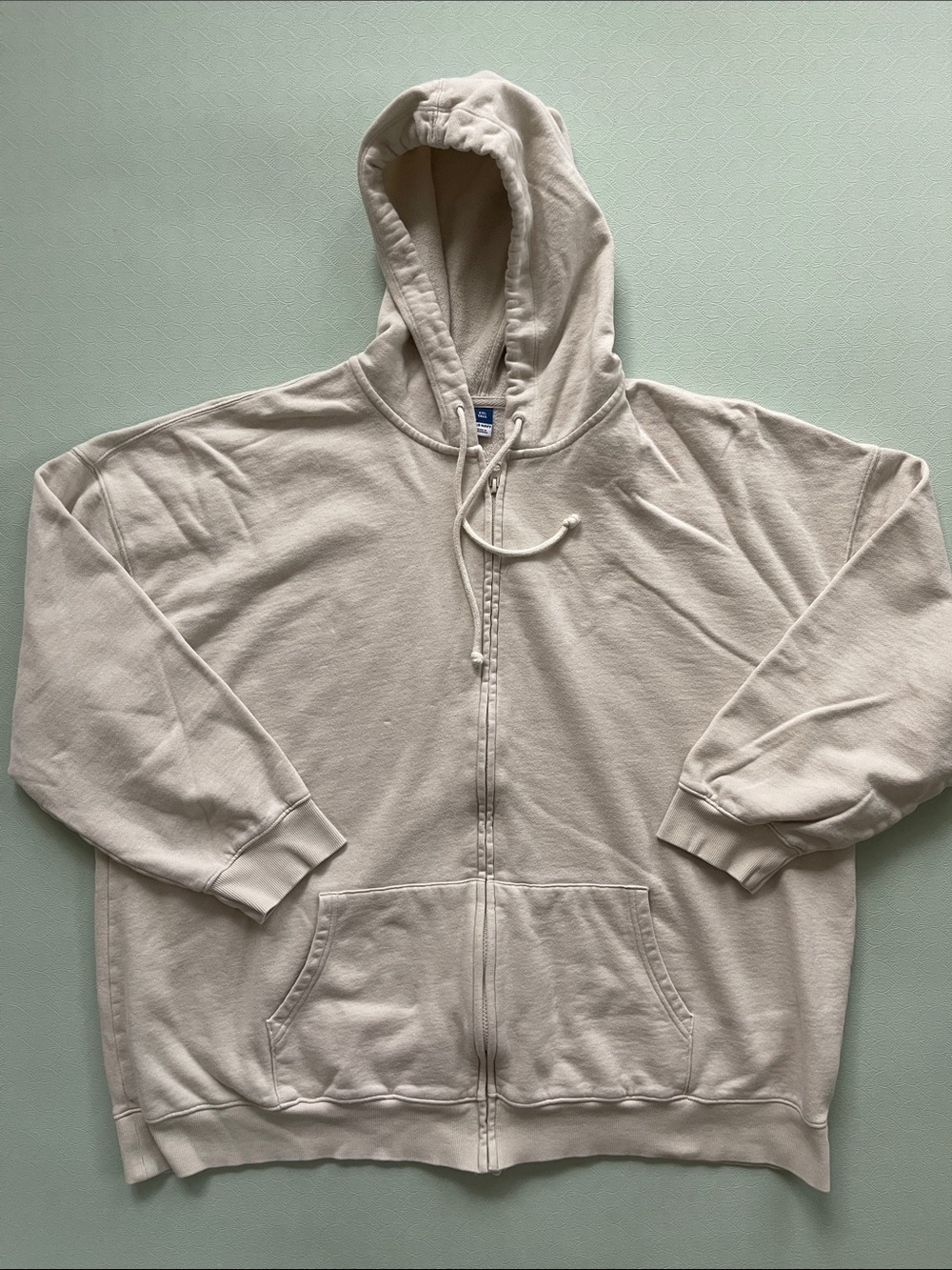 Full Zip Oversized Hoodie Jacket in Wishbone - Women’s Sz XXL Tall